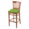Holland Bar Stool Co 30" Bar Stool, Medium Finish, Canter Kiwi Green Seat 312030Med009 - alternate 1